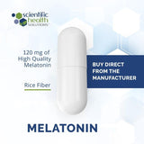 Scientific Health Solutions Melatonin Capsules 120mg side view
