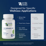 Scientific Health Solutions Melatonin Capsules with measuring spoon