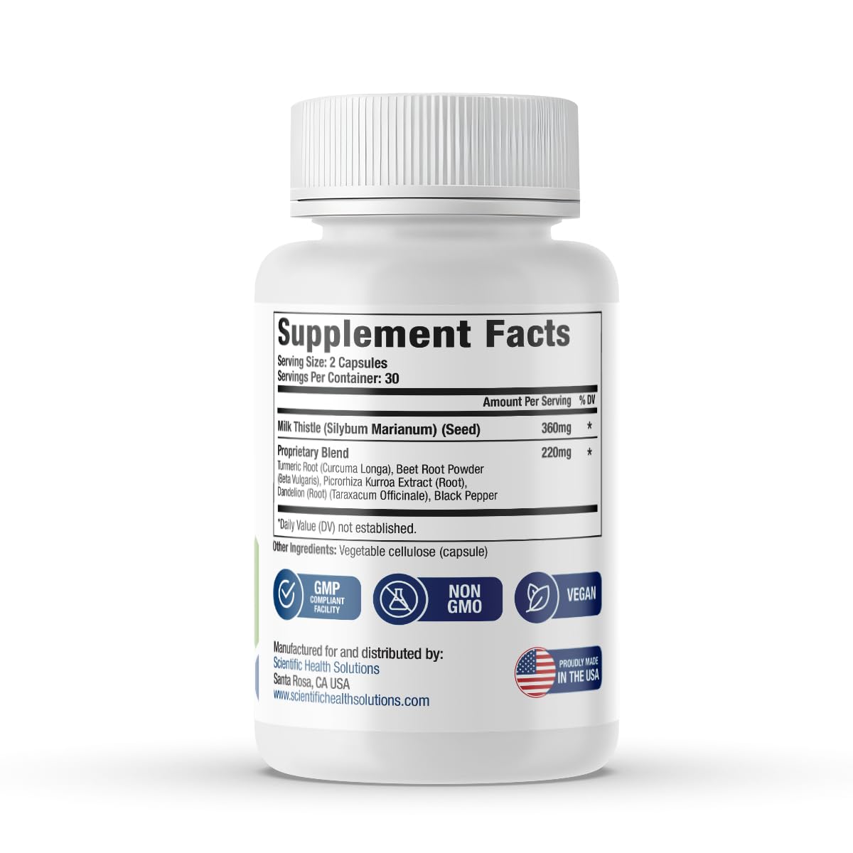 Scientific Health Solutions Milk Thistle Supplement lifestyle shot
