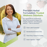 Scientific Health Solutions Milk Thistle Supplement on a wooden table