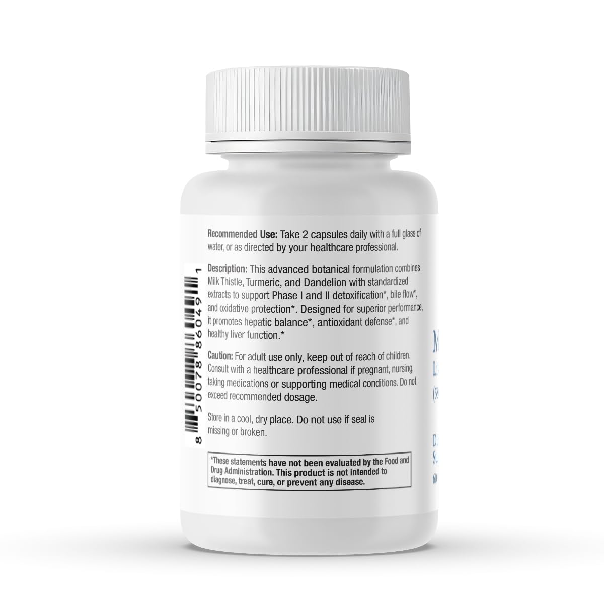 Scientific Health Solutions Milk Thistle Supplement with a measuring spoon