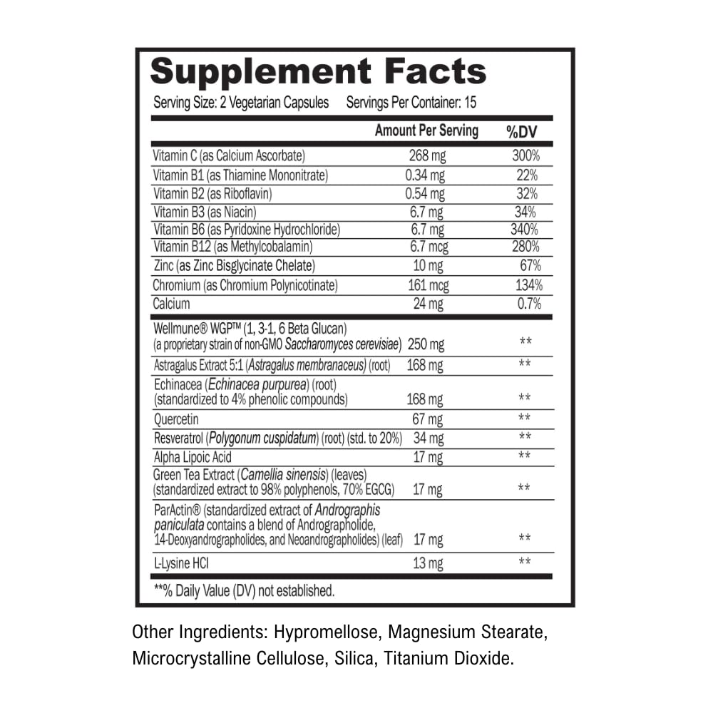 Scimera Bioscience Daily daily wellness Support Capsules bottle side view