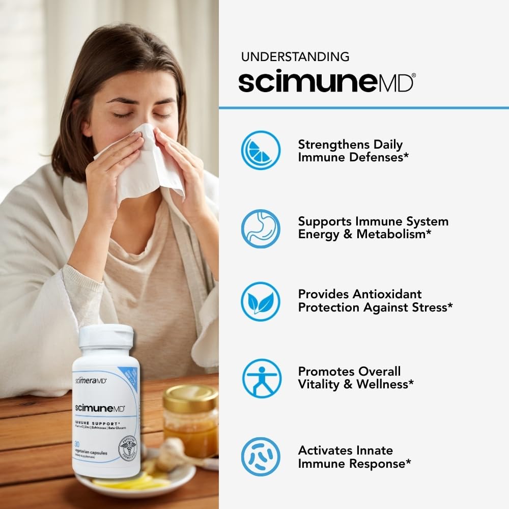 Scimera Bioscience Daily daily wellness Support Capsules with dosage information