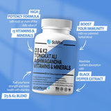 SciVital Ashwagandha Supplement 82g side view