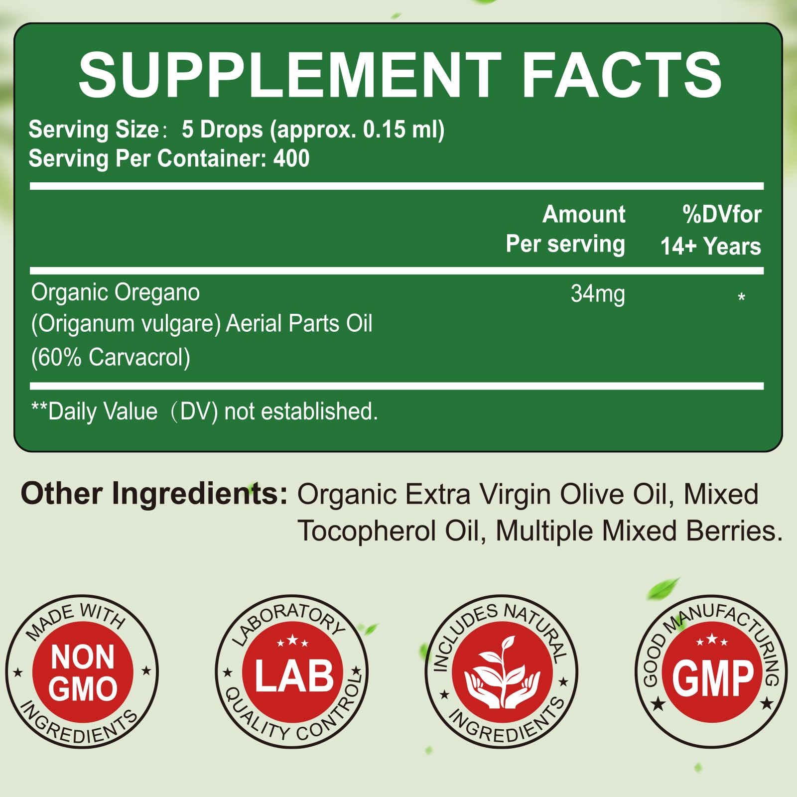 SCOLA Organic Oil of Oregano dropper close-up
