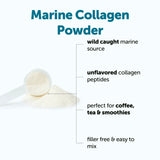 Scoop included in Micro Ingredients Marine Collagen Peptide Powder pouch