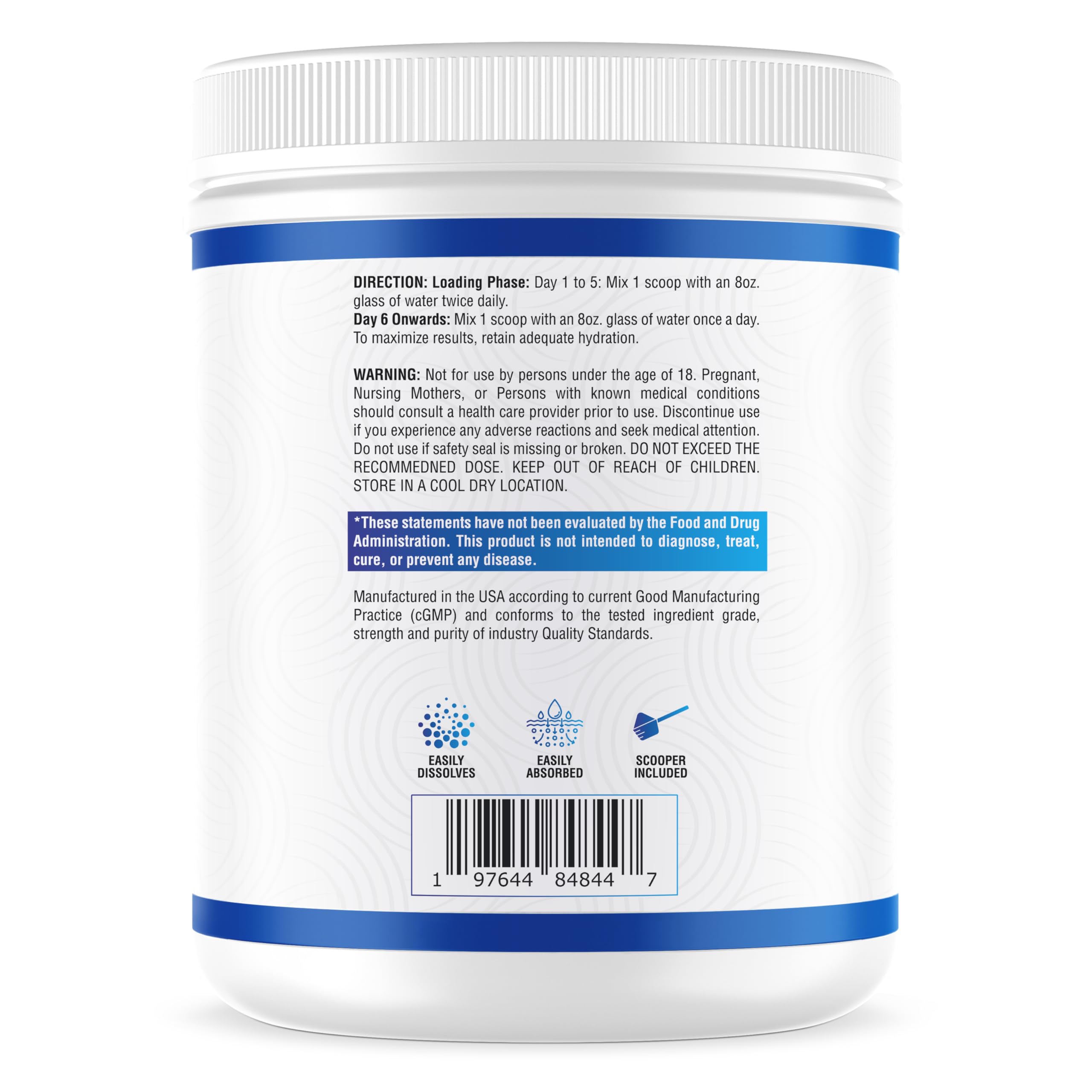 Scoop included with Liarminoo Creatine Monohydrate Powder