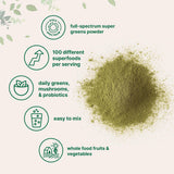 Scoop included with Micro Ingredients Super Greens Powder 470g