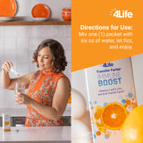Scoop of 4Life Multivitamin Powder in orange colour
