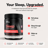 Scoop of Alpha Nutrients Sleep Powder in water