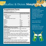 Scoop of Amazing Grass Green Superfood Powder on a wooden table
