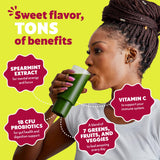 Scoop of Amazing Grass Sweet Greens Blend Powder Tropical Lime
