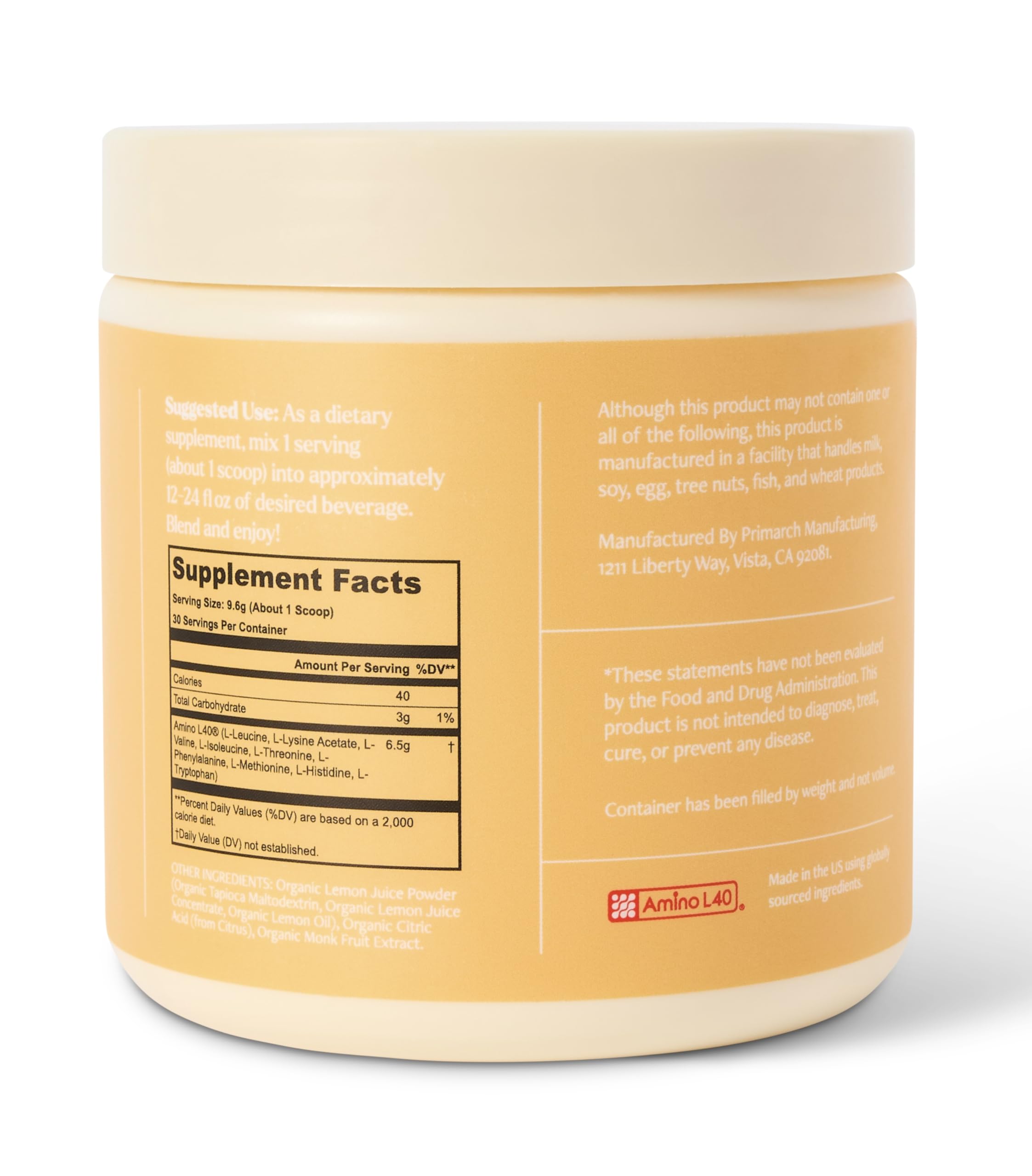 Scoop of Be Well by Kelly LeVeque Essential Amino Acids powder