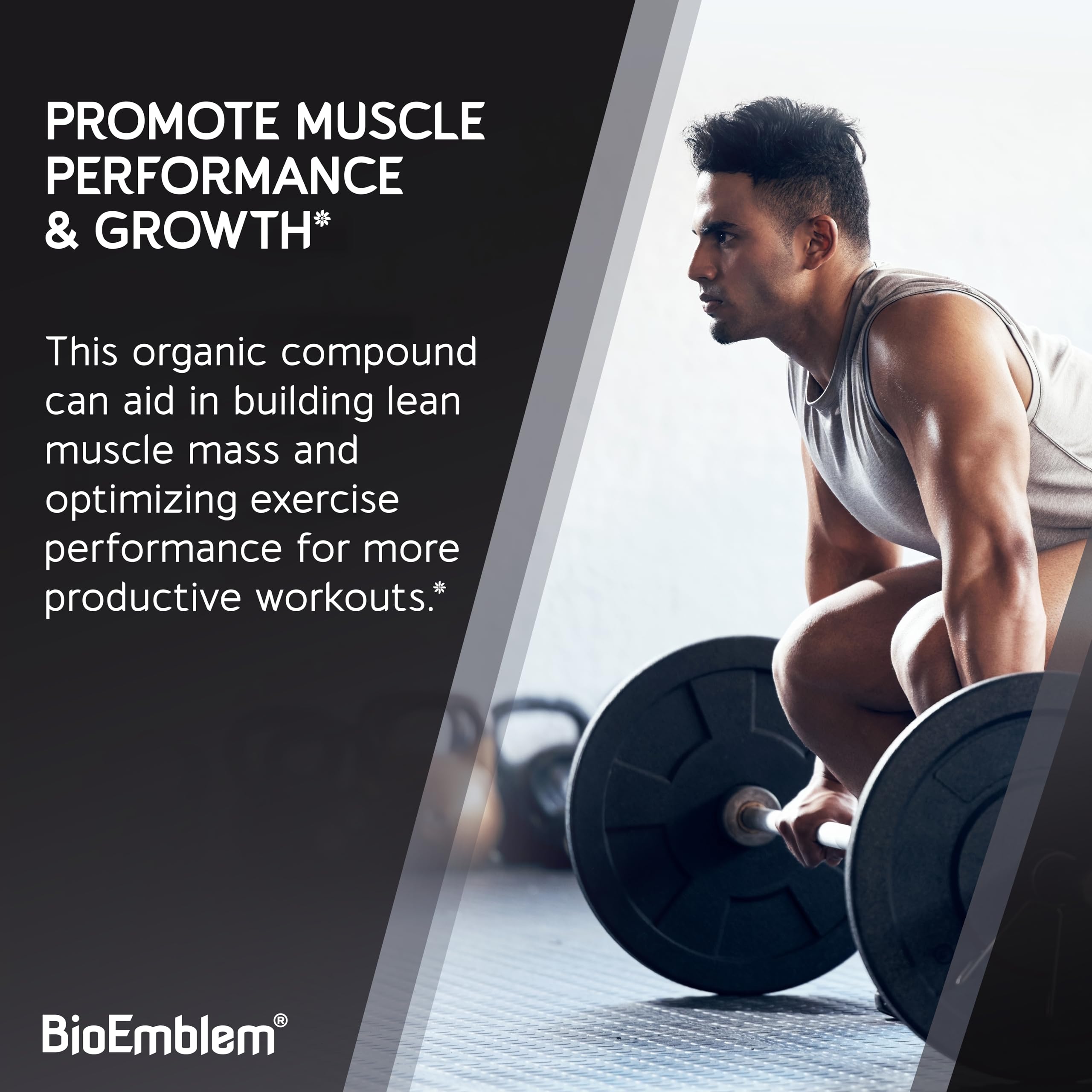Scoop of BioEmblem Creatine Monohydrate Powder