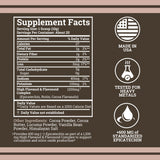 Scoop of Black Forest High Flavanol Cocoa Powder on a wooden spoon
