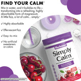 Scoop of BlueBonnet Simply Calm Powder on a wooden table