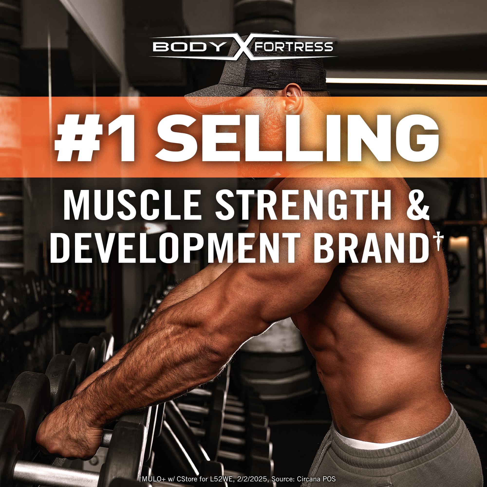 Scoop of Body Fortress Creatine Monohydrate Powder