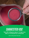 Scoop of BulkSupplements Cranberry Extract Powder on a table