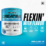 Scoop of Cellucor COR-Performance Creatine powder on a table