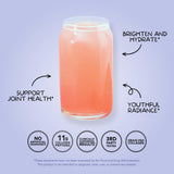 Scoop of Clean Simple Eats Collagen + Beauty Blend in cold water