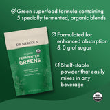 Scoop of Dr. Mercola Organic Fermented Greens and Fruits Powder