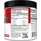 Scoop of Evlution BCAA5000 Amino Acids Powder on a table