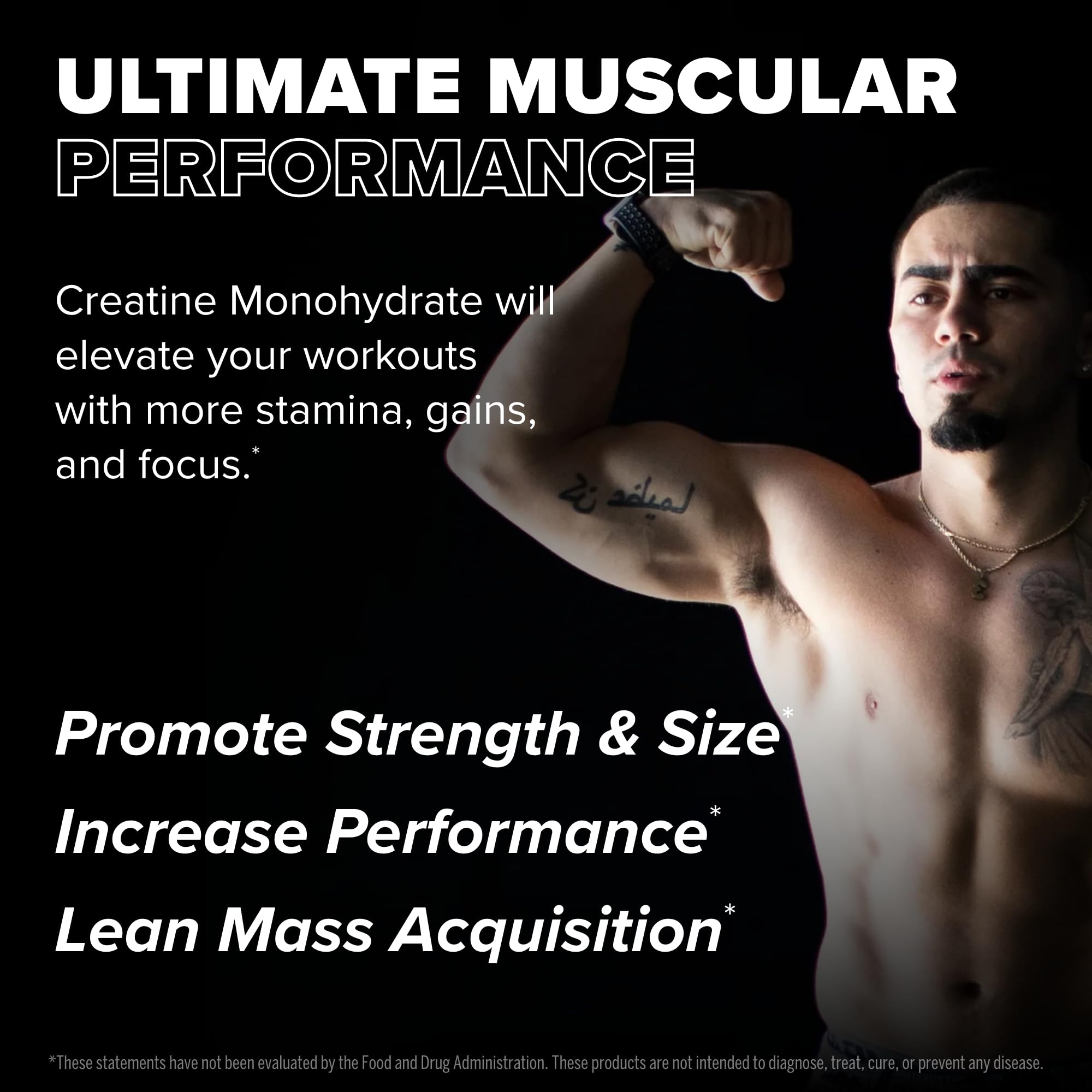 Scoop of FINAFLEX Pure Creatine Monohydrate powder