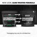 Scoop of GAINS IN BULK L-Glutamine Powder