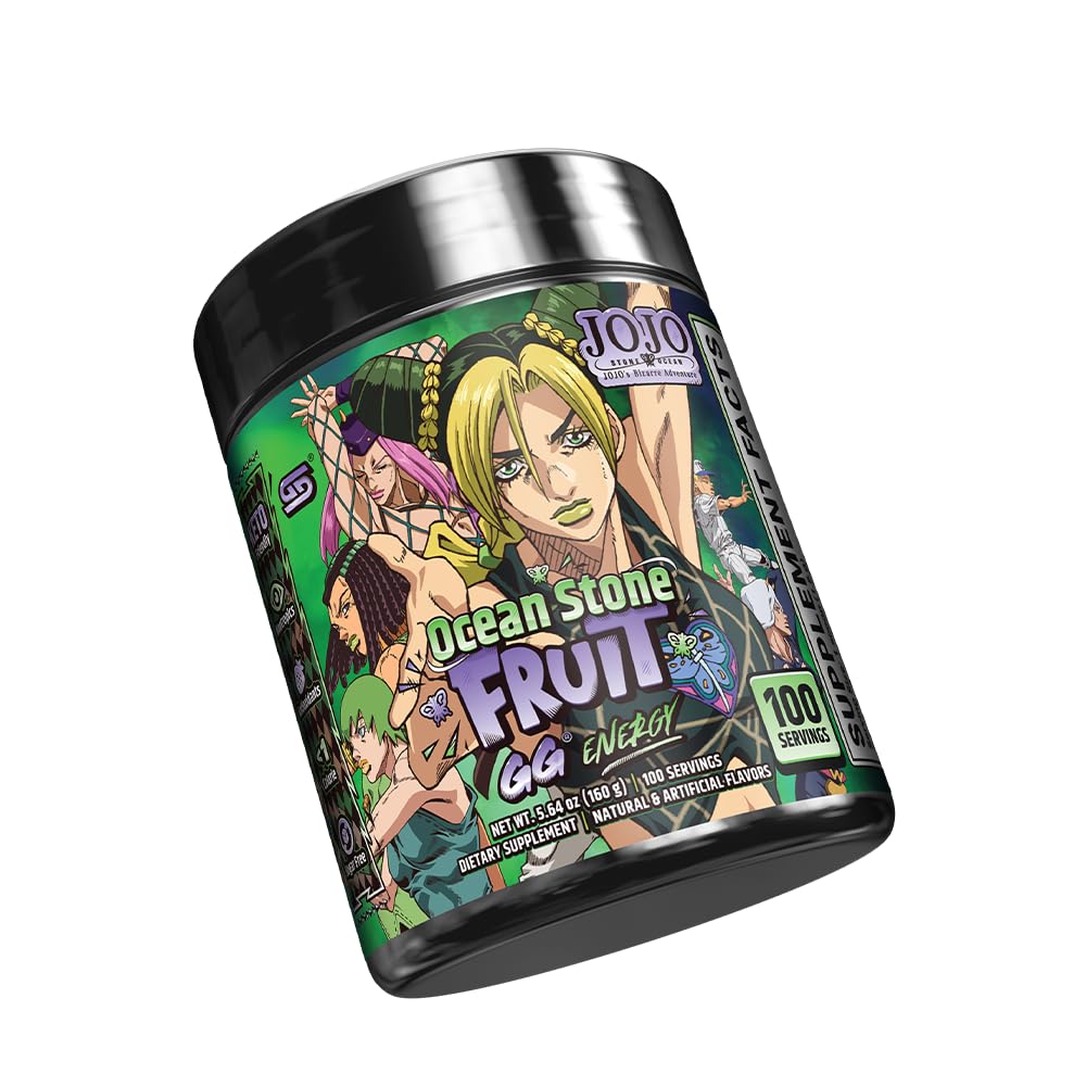Scoop of Gamer Supps GG Energy powder in Plum flavour