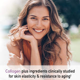 Scoop of Garden of Life Collagen Powder Beauty 50g on a wooden spoon