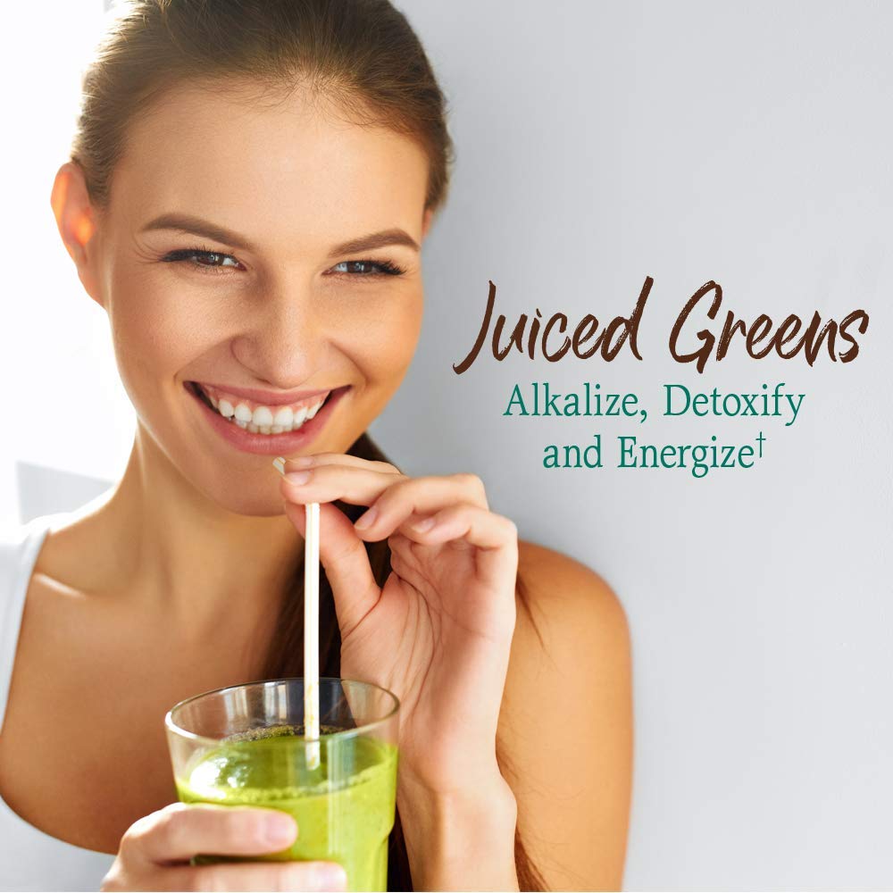 Scoop of Garden of Life Organic Greens Superfood Powder