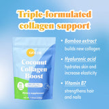 Scoop of GOLDE Vanilla Cream Collagen support on a table