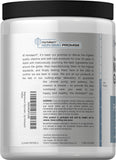 Scoop of Horbäach Magnesium Powder lemon flavour on a spoon