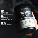 Scoop of Jacked Factory Creatine + Peptides powder