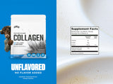 Scoop of Levels Nutrition Unflavored Collagen Peptides on a wooden surface