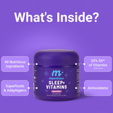 Scoop of MoonBrew Mixed Berry Sleep Drink Powder