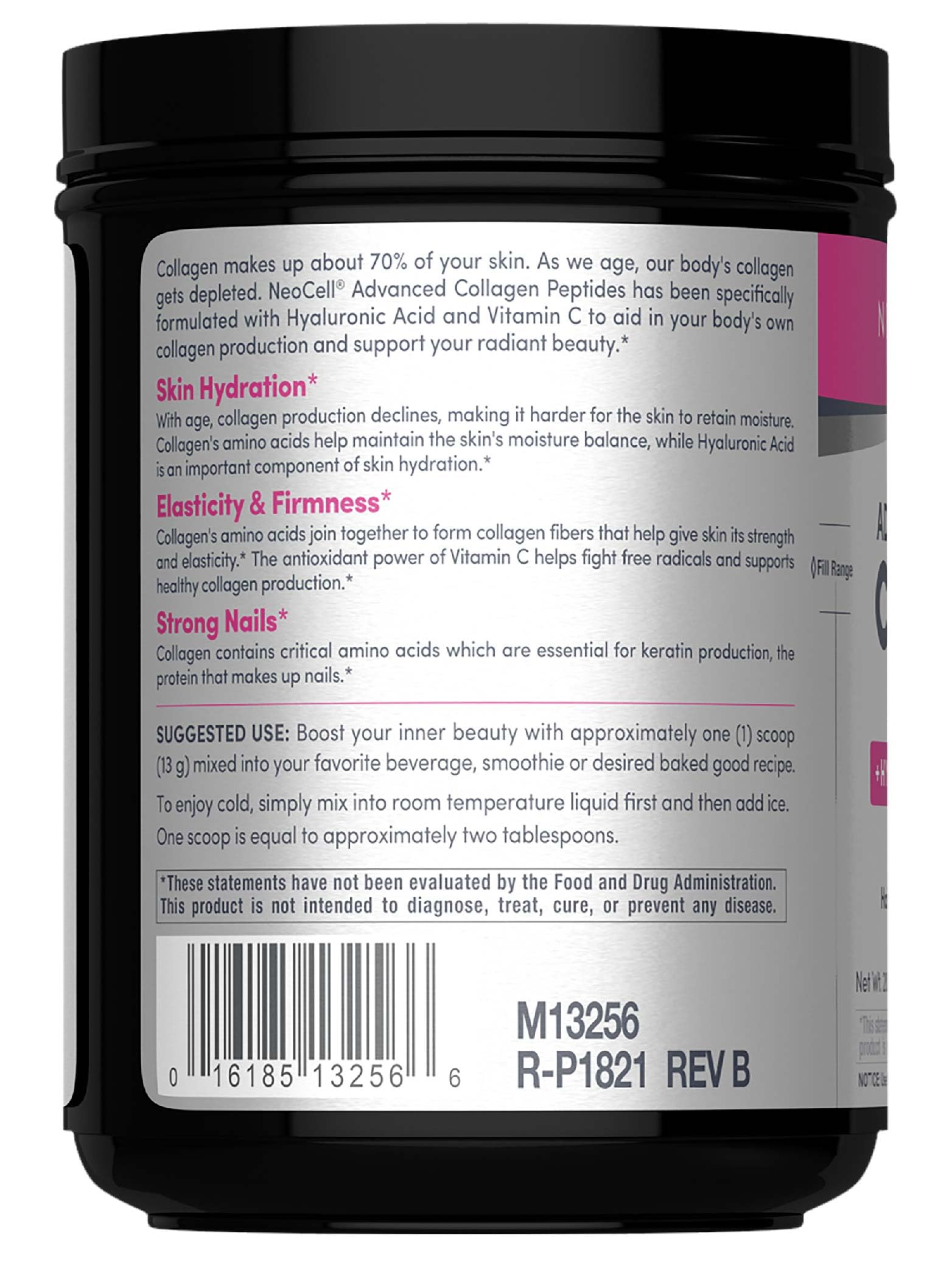 Scoop of NeoCell Super Collagen Powder in a smoothie