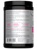 Scoop of NeoCell Super Multi Collagen Powder on a wooden spoon