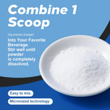 Scoop of PeakVigor Organics Creatine Monohydrate Powder