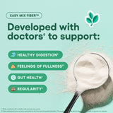 Scoop of Physician's CHOICE Easy Mix Fiber Powder on a spoon