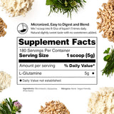 Scoop of ProMix Nutrition L-Glutamine Powder