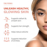 Scoop of Reserveage Nutrition Ultra Collagen support Powder on a spoon