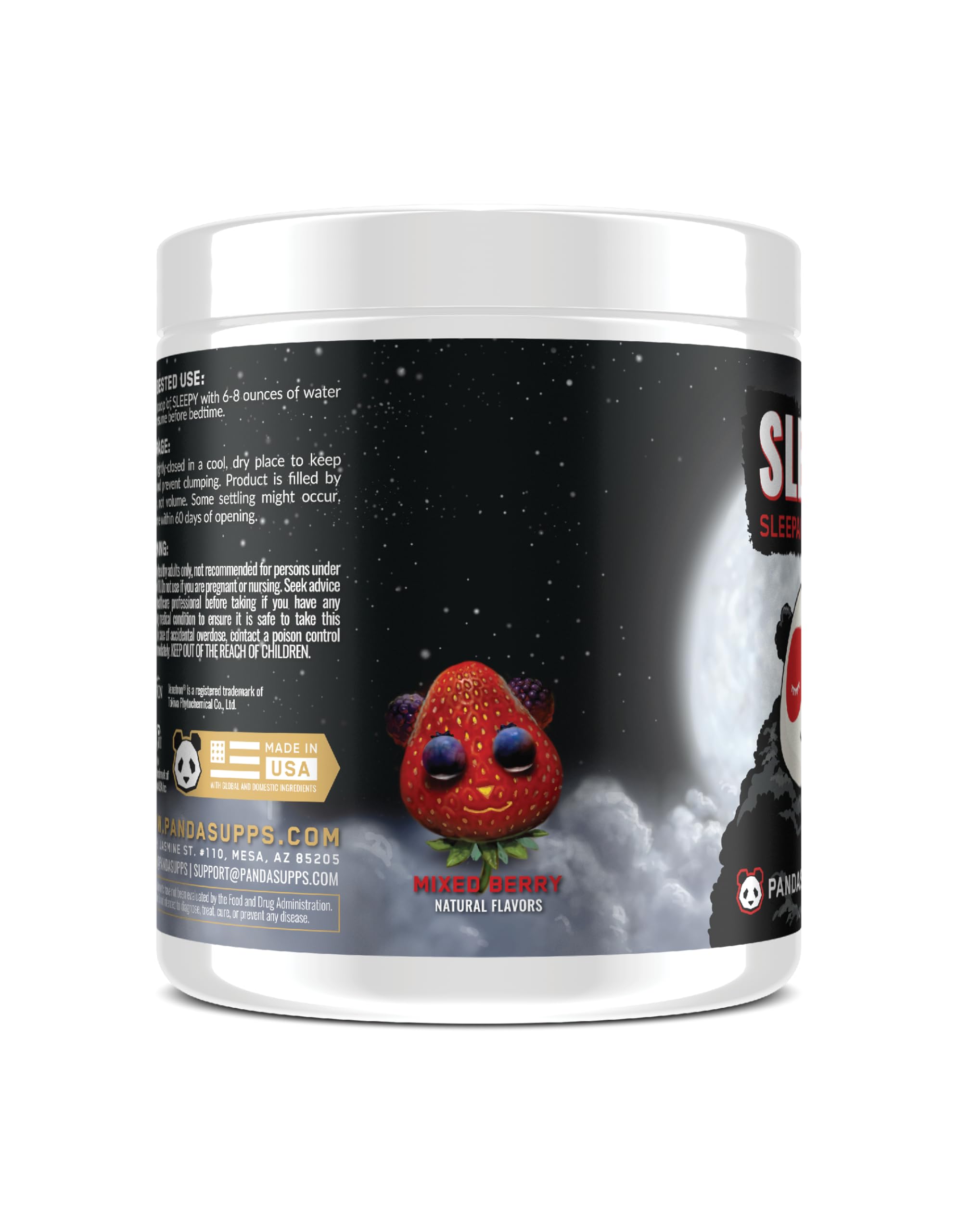 Scoop of Sleepy 3.0 powder in Mixed Berry flavour
