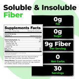 Scoop of Species Nutrition Fiberlyze powder in a glass of water