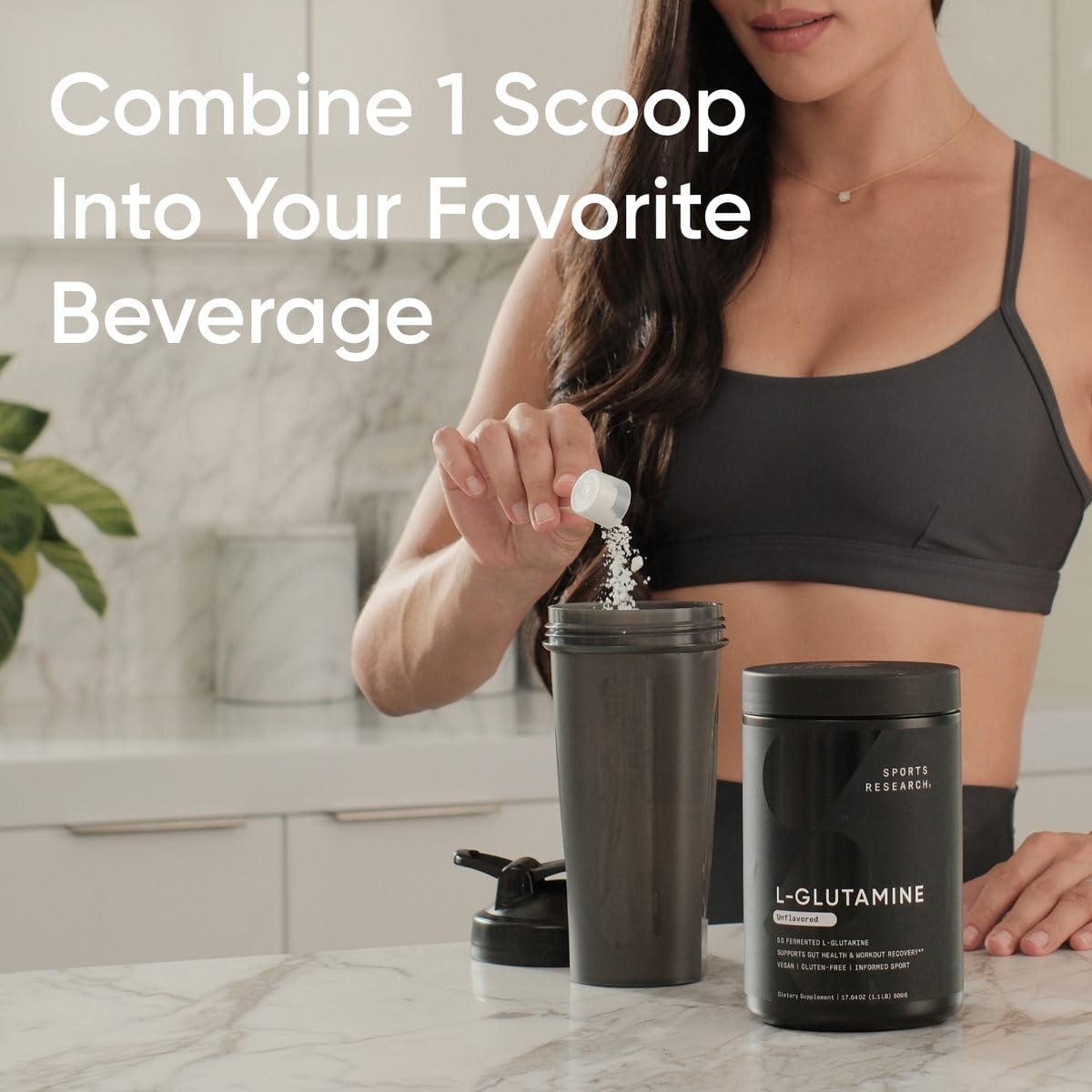 Scoop of Sports Research L-Glutamine Powder