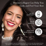 Scoop of Truvani Marine Collagen Peptides powder