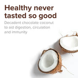 Scoop of Vibrant Health Probiotic Powder on a wooden spoon