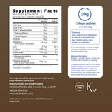 Scoop of Vital Proteins Collagen Peptides Powder in a glass of smoothie