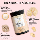 Scoop of Winged Wellness Morning Collagen & Adaptogen Powder