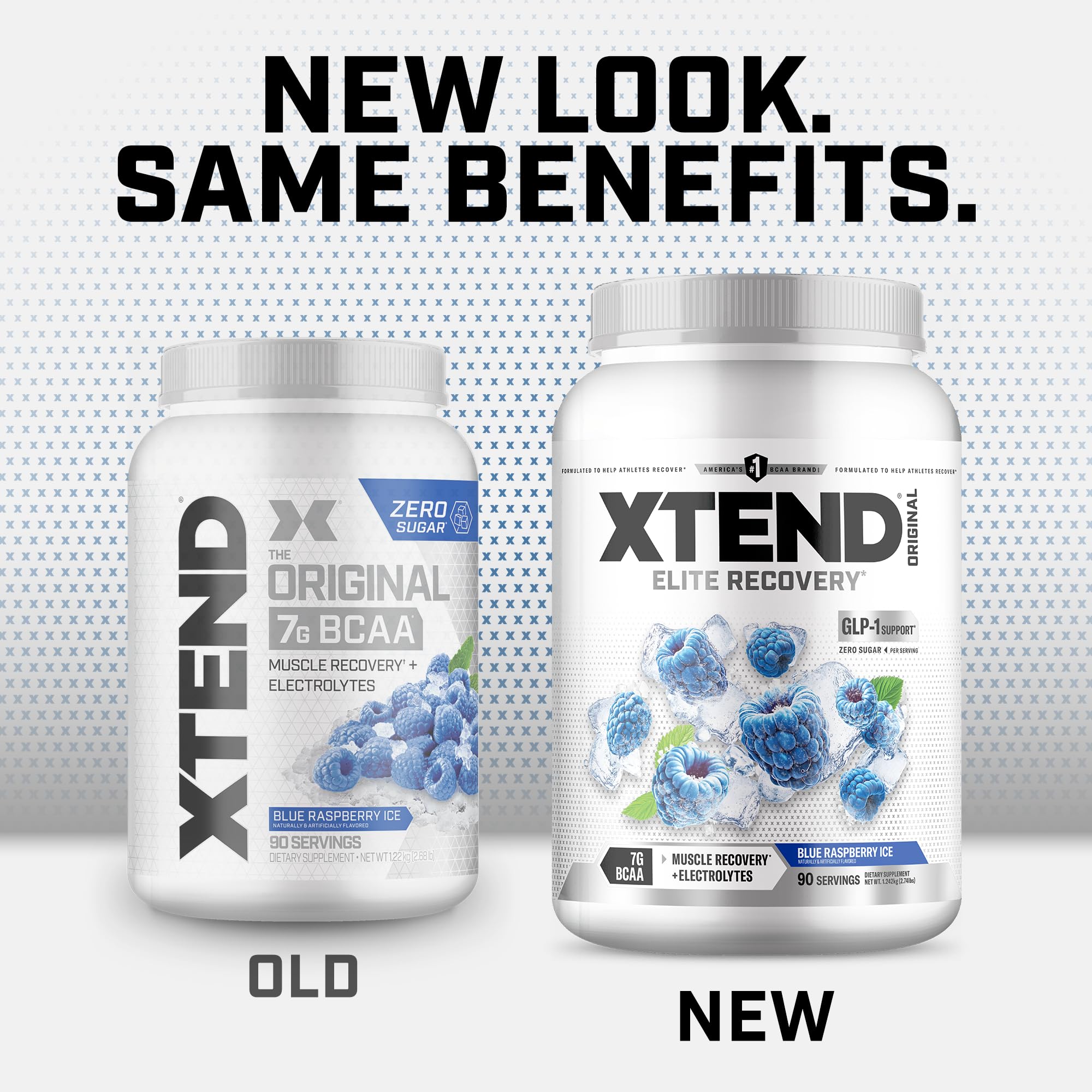 Scoop of Xtend BCAA Powder 1125g on a table